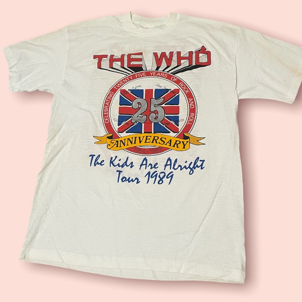 The WHO the kid's are alright Tour 1989 Tee - XL